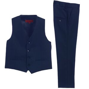 Classic Navy Kids Vest and Trousers Set